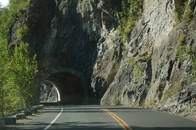 A tunnel on the Going to the Sun Road